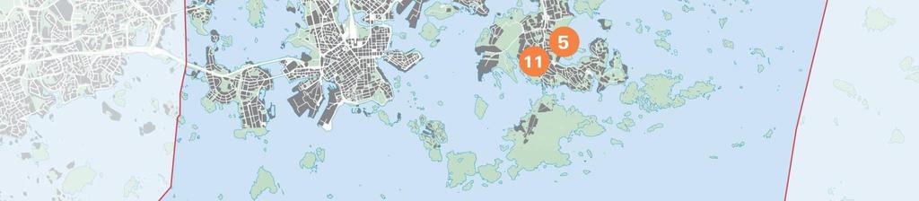 Kontulan keskus 9. Keski-Vuosaari 10. Rastilan asemanseutu 11. Lisä- ja täydennysrakennus hankkeet (mm.