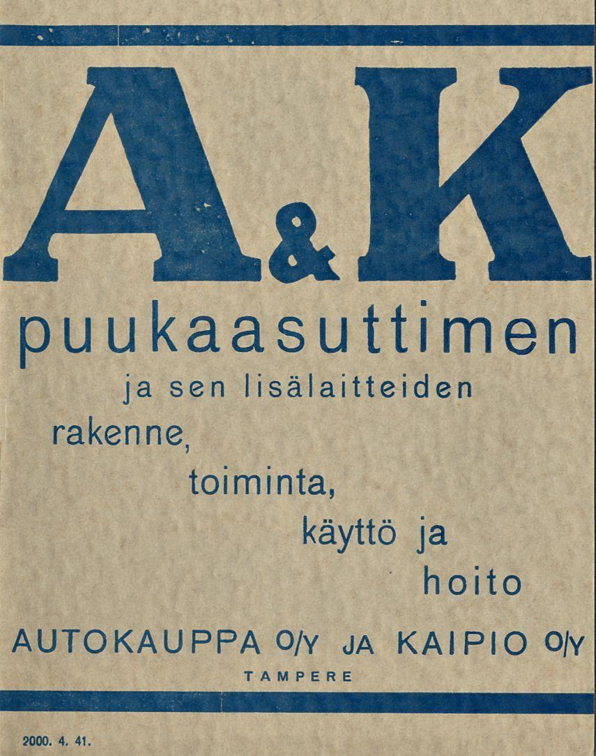 puukaasuttimen ja sen lisälaitteiden rakenne, toiminta,