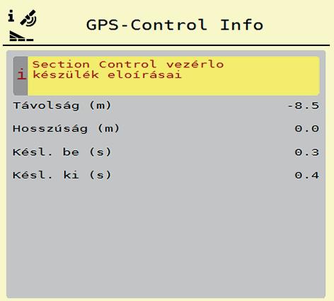 Käyttö AXIS ISOBUS 4 Arvojen muutos 4. Avaa halutun kohdan ikkuna. 5. Syötä uudet arvot. 6. Paina OK. 7. Paina painiketta Ota arvot käyttöön. OptiPointin laskenta on suoritettu.