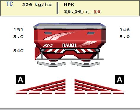 Levitys koneenohjaimella AXIS ISOBUS 5 Kun halutaan käyttää AXIS ISOBUS:n GPS Control -toimintoja, asetus GPS Control on otettava käyttöön valikossa Koneasetukset! Kuva 5.