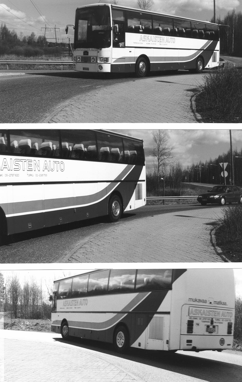 Raskaat ajoneuvot kiertoliittymissä LIITE 3 TYYPILLINEN AJOLINJA HÄMEENLINNAN KIERTOLIITTYMÄSSÄ