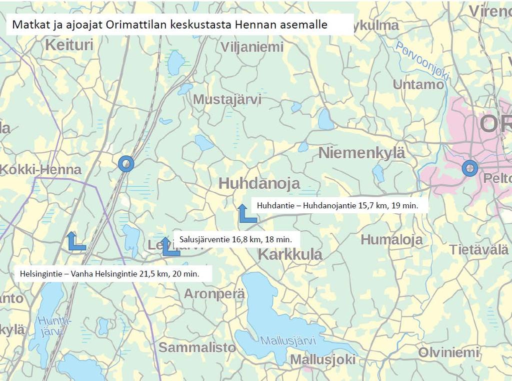 LIITYNTÄLIIKENNE JUNA-ASEMALLE Hennan juna-asemaa palvelevan liityntäliikenteen suunnittelu on käynnistetty yhteistyössä Lahden Seudun Liikenteen kanssa