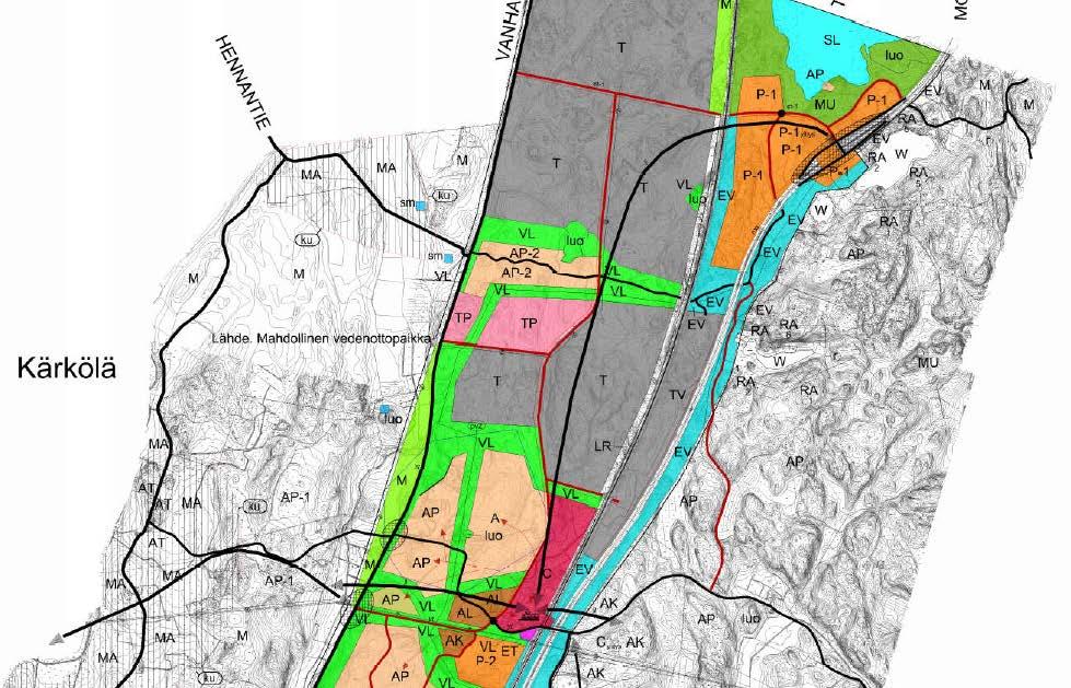 OSAYLEISKAAVA 2011 Noin 430 ha:n yritys- ja työpaikkaalue moottoritien ja maantien 140 välissä.