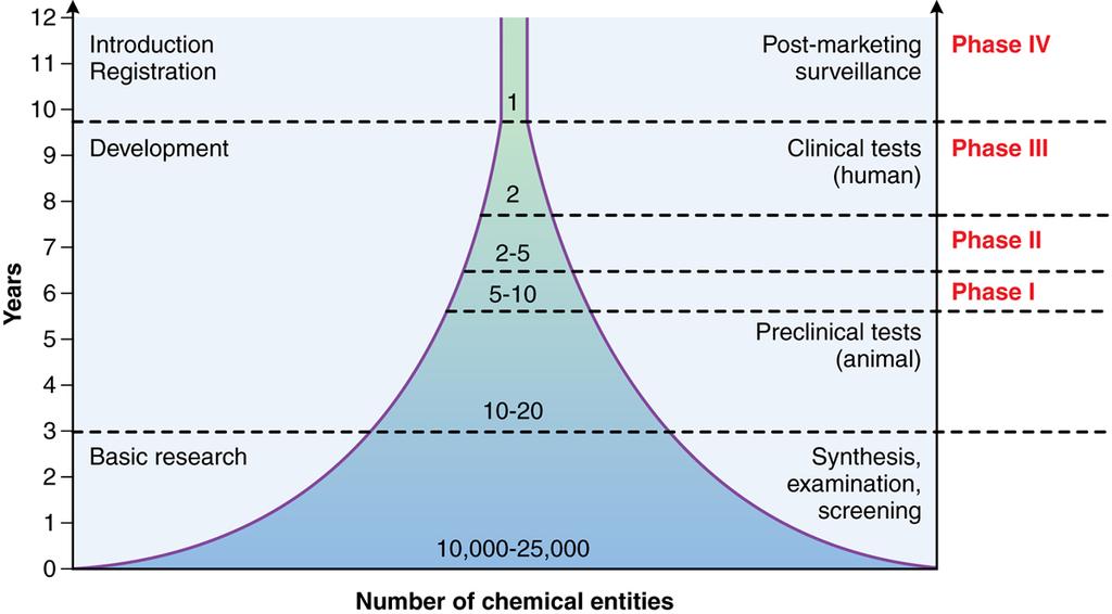 Basic resarch Validated target Screening Nonclinical Efficacy Safety/toxicology