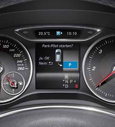 Enintään 35 km:n tuntinopeudella eteenpäin ajettaessa pysäköintipilotti alkaa etsiä pysäköintiruutuja automaattisesti.