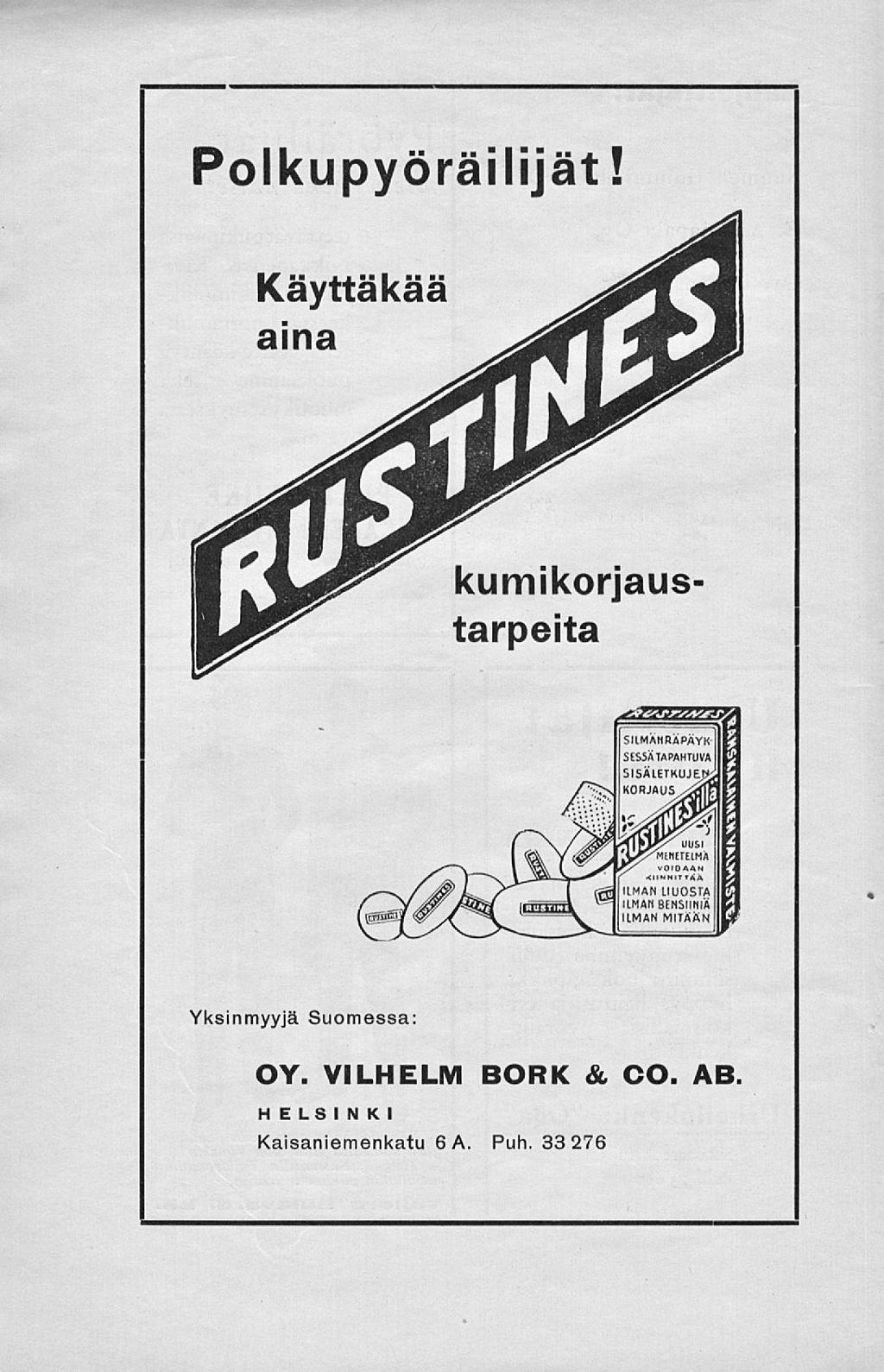 Polkupyöräilijät! I ku m ikorjaus- «Yksinmyyjä Suomessa: OY.