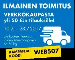 27/2017 FI YHTEISET AUKIOLOAJAT ma pe 8 20 la 9 18 su 10 18 10 16 Kaarina Biltema myös sosiaalisessa mediassa!