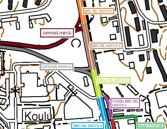 ASEMAKAAVAN MELUSELVITYS HUOPALAHDENTIE 19, HELSINKI Huopalahdentien liikennemäärät on jaettu laskennoissa kaistoittain.