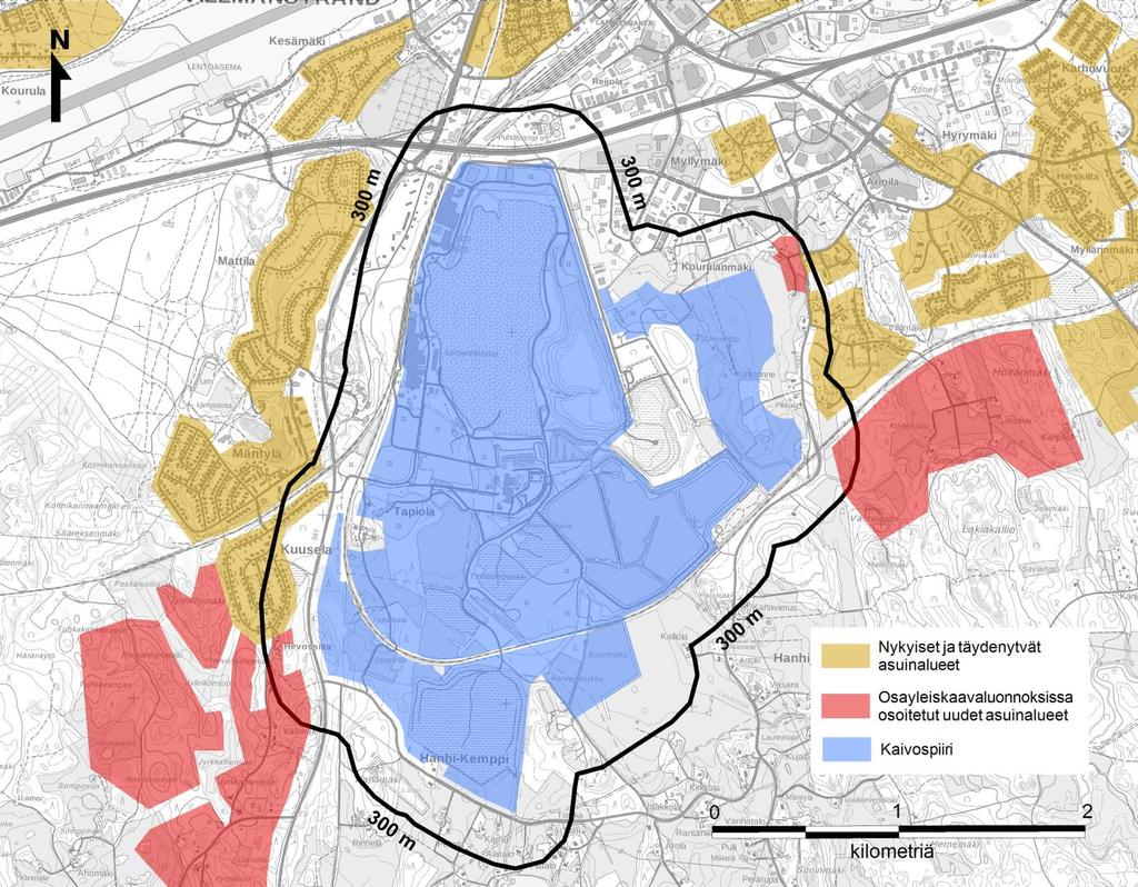 2 1. Taustaa Lausunnossa käsitellään Nordkalk Oyj:n Ihalaisen kaivoksen aiheuttaman tärinän vaikutuksia Lappeenrannan keskustaajaman osayleiskaava 2030 laatimista varten (kuva 1).