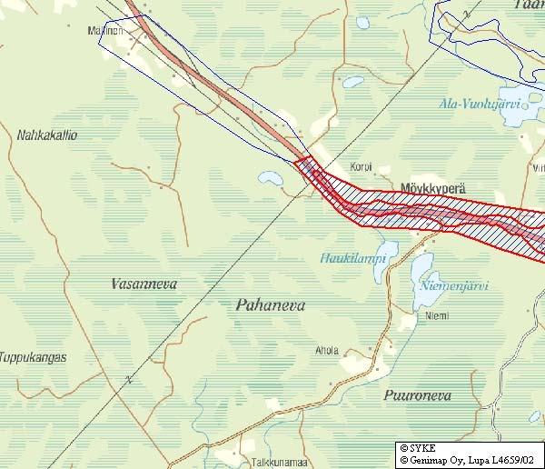 65 Nordic Mines AB suunnittelussa tärkeimmäksi pohjavedensuojelun lähtökohdaksi. Tämä siitä huolimatta, että hankealueelta ei tietämyksen mukaan ole hydrogeologista yhteyttä Vihanninharjuun.