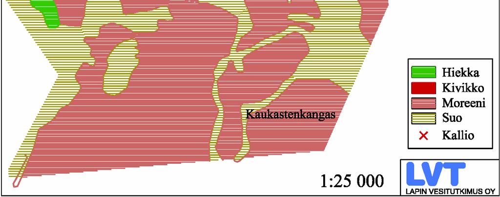 Pohjarakennuksen ja maaperän tiiveyden kannalta alue soveltuu hyvin rikastamon rakentamiseen.