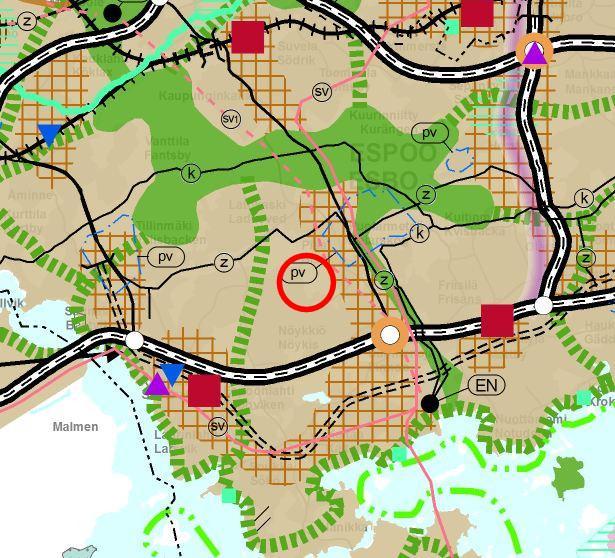 Suunnittelualueen alustava pinta-ala on noin kolme hehtaaria. Nykytilanne Suunnittelualue on rakentamaton metsä- ja kallioalue, joka rajautuu etelässä Viittakorpi-nimisen kadun rivitaloalueeseen.