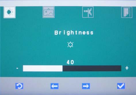 Sirona Dental Systems GmbH 22-tuumaisen AC-näyttöpäätteen käyttöohje, REF 65 55 374 SIVISION digital 4 Käyttö 4.2 "Brightness/Contrast" (kirkkaus/kontrasti) -valikoiden 2.