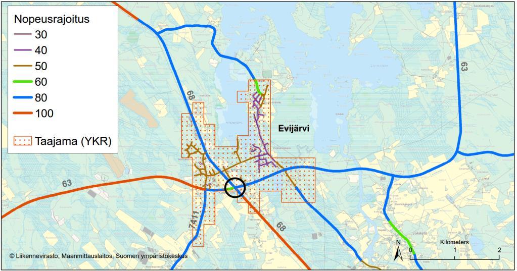 liittymän kohdalla on asemakaava lukuun ottamatta liittymän