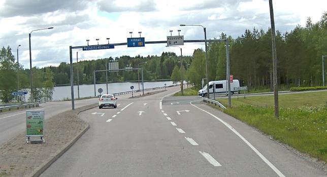 Sivusuunnilla on kevyen liikenteen väylät ja kantatiellä on alikulkukäytävä liittymän pohjoispuolella. Liittymän kohdalla kantatien nopeusrajoitus on nykyisin 60 km/h.