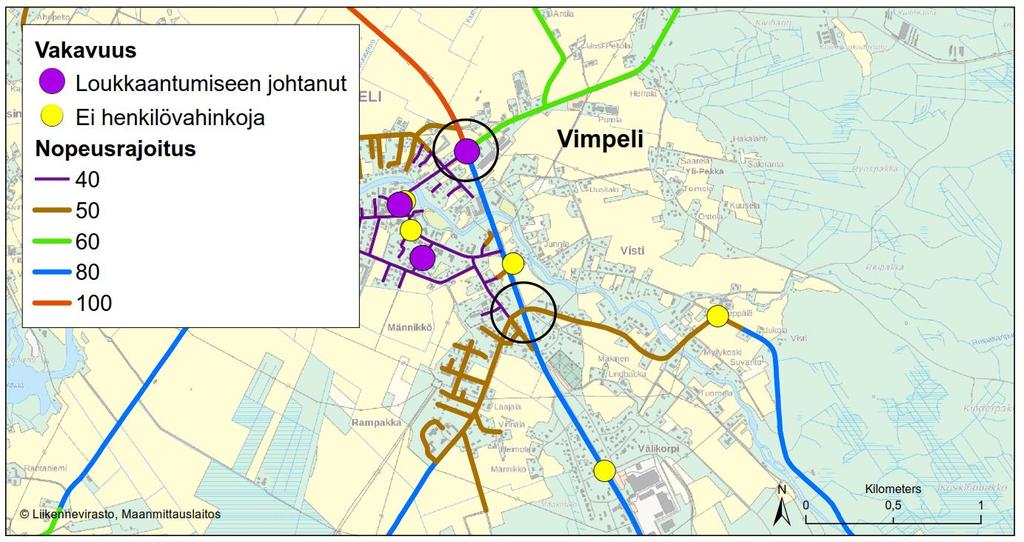 loukkaantumiseen johtanut kääntymisonnettomuus.