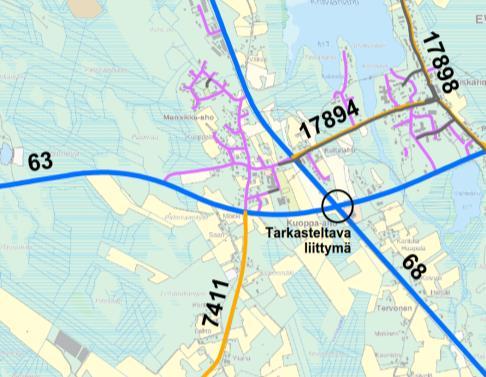 = 2 Yleis- tai asemakaavan uusi liikennettä synnyttävä maankäyttö ei ole suunniteltu uutta maank = 0 on suunniteltu uutta maank. = 2 Onnettomuuksien määrä ja vakavuus 5 vuoden aikana ei yhtään onn.