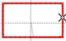 6 -Valitsekehäaktiiviseksija Options/Width(Leveys) esim. 2mm -vaihda kehän väri.valitsekehäaktiiviseksi -Väriruutuylhäältä STEPDIGITOINTI TäyttötikilläAlueidentäytöt Aloitus JoskuvaonjoScannattu.