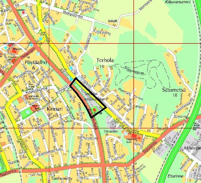 ASEMAKAAVAN SELOSTUS 1 PERUS- JA TUNNISTETIEDOT 1.1 Tunnistetiedot Asemakaavan muutos koskee: 5. eli Kinnarin ja 6. eli Pöytäalhon kaupunginosien LT - aluetta. 19.