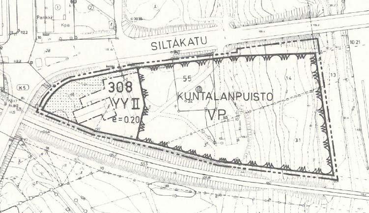 11 1983 1999 KUVA 8. Otteet vuosien 1971, 1983 ja 1999 kaavakartoista.