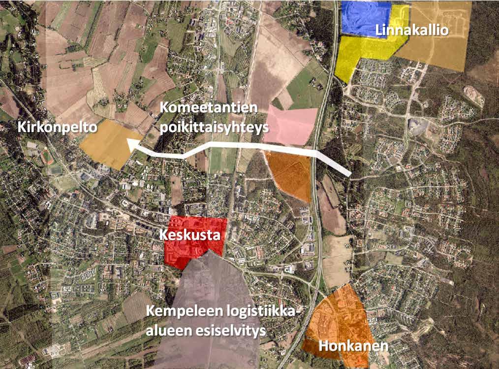Logistiikka-alueen toteuttaminen tulee edellyttämään kuntakaavoitusta ja Kempeleen kunnan aloittaa vuonna 2018 logistiikka-alueen mahdollistavan osayleiskaavan esiselvitysten laatimisen, jotta