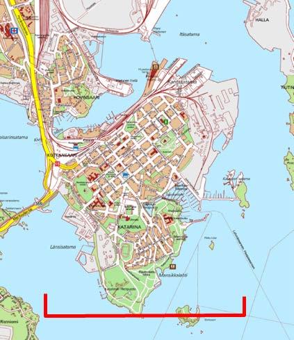 Rakentaminen maisemassa Maastomallitarkastelu Kotkansaari on - johtuen siitä, että on saari - selkeä maisemallinen kokonaisuutensa, jota voi tarkastella monesta suunnasta.