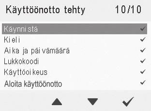 Pois Kun ajastin ei ole käytössä, Tehostus-profiili on käytössä, kunnes vaihdat (tai viikkokello vaihtaa) profiilia. 4. Siirry seuraavaan vaiheeseen valitsemalla Nuoli oikealle. 5.