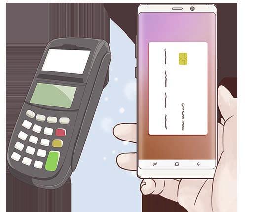 Samsung Pay Esittely Voit suorittaa maksut nopeasti ja turvallisesti rekisteröimällä usein käyttämäsi kortit Samsung Pay -mobiilimaksupalveluun.