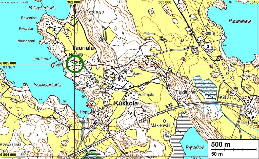 3 Kartat Valvonnassa kaivettu alue on merkattu