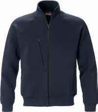 Vetoketjullinen rintatasku. Hihansuut ja helma resoria, jossa elastaania. ÖKO-TEX -sertifioitu. TUOTENRO 124175, 124444 (naisten). KOKO S 3XL, S 2XL (naisten).