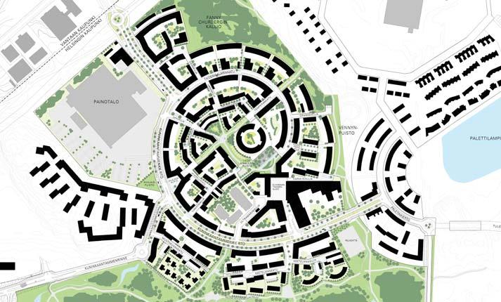 15 Kuninkaantammi Kuninkaantammen nykyinen teollisuus- ja työpaikka-alue muuttuu tulevaisuudessa 5 000 asukkaan