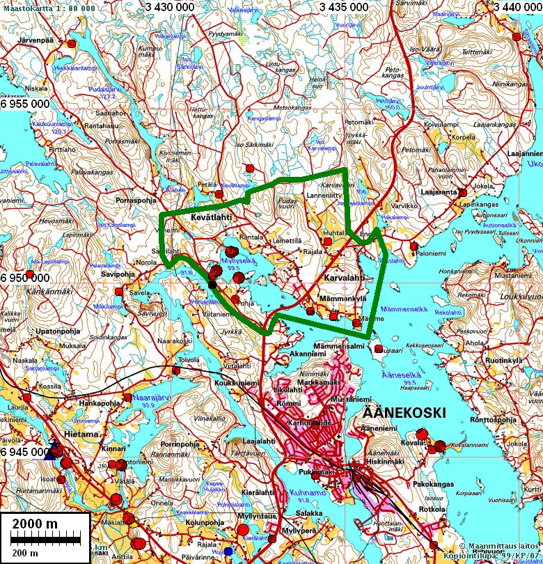 2 Sisältö: Perustiedot... 2 Paikannuskartta... 2 Inventointi... 3 Yleiskartta... 3 Muinaisjäännökset... 4 ÄÄNEKOSKI 41 SORMINIEMI... 4 ÄÄNEKOSKI 42 POHJOISKOSKI... 5 ÄÄNEKOSKI 43 KAISKARI.