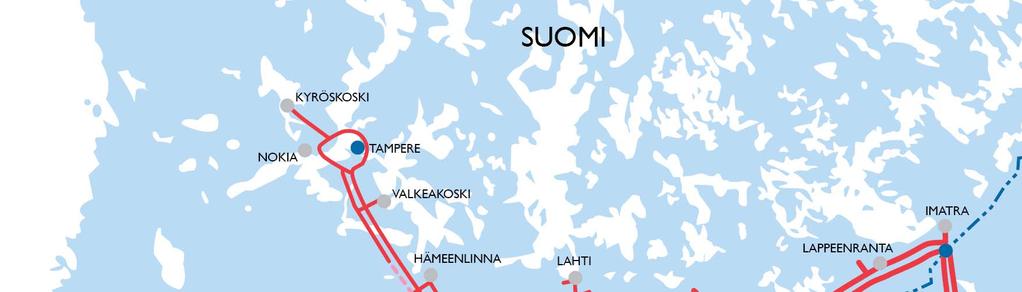 MAAKAASUN Maakaasun siirtoverkosto SIIRTOVERKOSTO Suomessa SUOMESSA 4 Korkeapaineisen siirtoputkiston pituus noin 1 100 km 3
