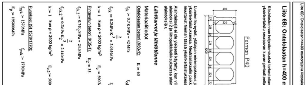 Liite 6B: Ontelolaatan h=400