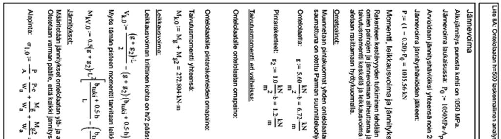 Liite 8A: Ontelolaatan h=500