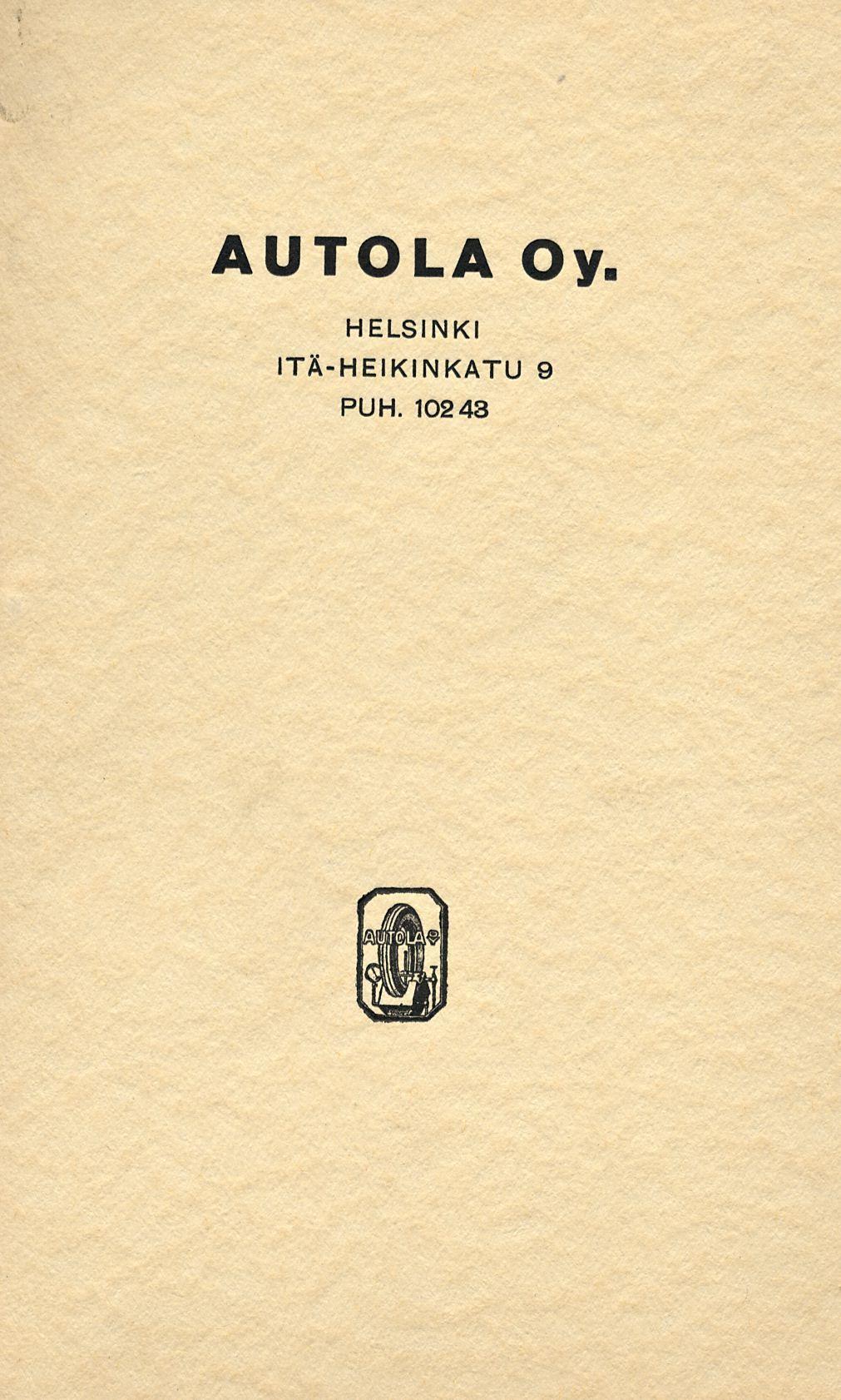 AUTOLA Oy.