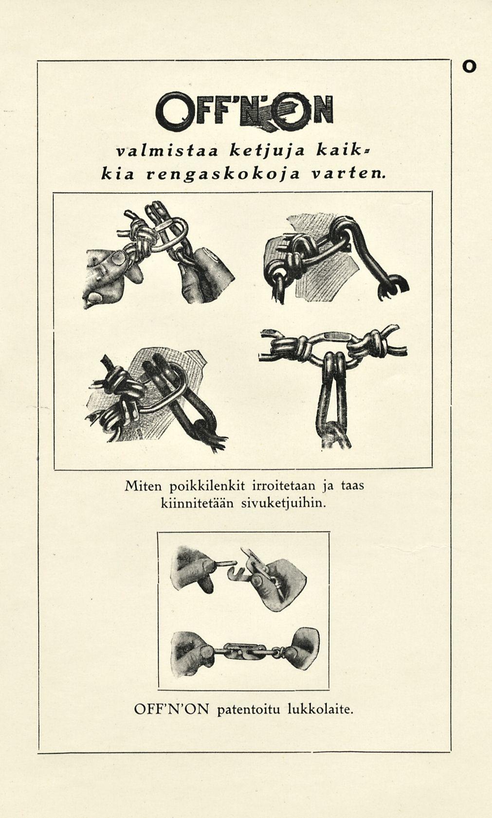 o valmistaa keijuja kaik* kia rengaskokoja varten.