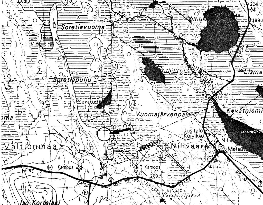 1. YLEISTÄ Geologian tutkimuskeskus on tehnyt Kittilän Soretiavuomassa malmitutkimuksia vuodesta 1983.