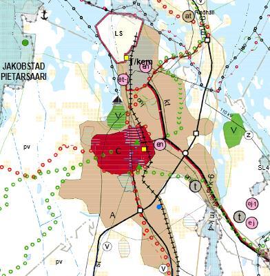 6, KV 07-06-05 8:00 / :s bilaga: Liite 6 B, kv 5.6.07 BILAGA 7 LIITE 7 Maantie 749 Tapaninniemen liittymäjärjestelyt, Pietarsaari 7(0) Tilavaraussuunnitelma 4.