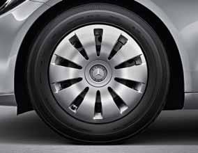 renkaat 225/50 R 17 edessä ja 245/45 R 17 takana (C 350 e) R89  (sedan ja farmari: C
