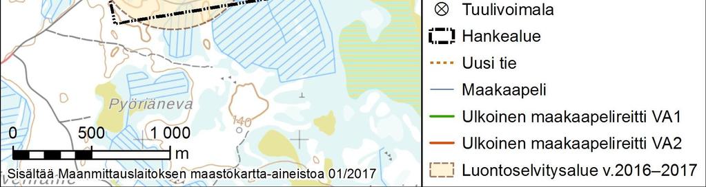 selvitetty muiden maastoselvitysten yhteydessä 29. 30.6. ja 23. 24.8.