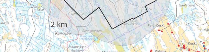 Suunnitellun tuulivoimapuiston poikki kulkee useita metsäteitä, joita on tarkoitus parantaa ja hyödyntää hankkeessa.
