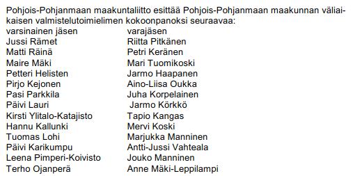 Pohjois-Pohjanmaan liiton hallitus 24.