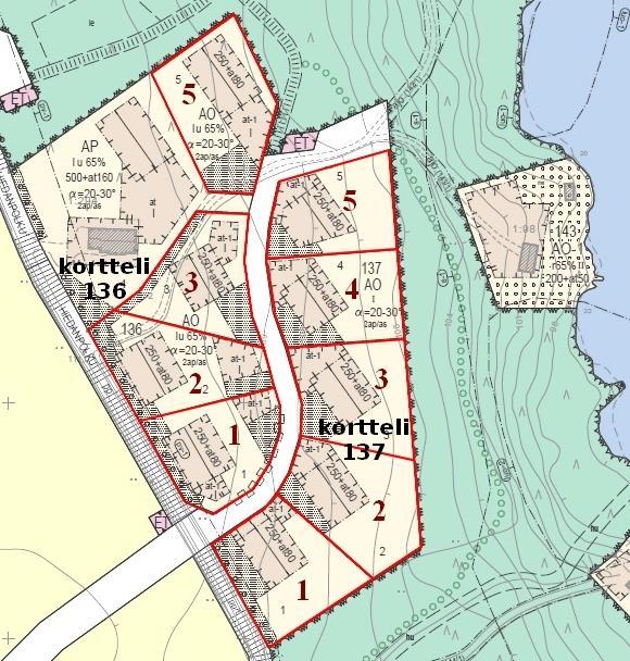 Kautunharju RANTAKORTTELI Rantakorttelin 137 tonteilta näkymät järvelle