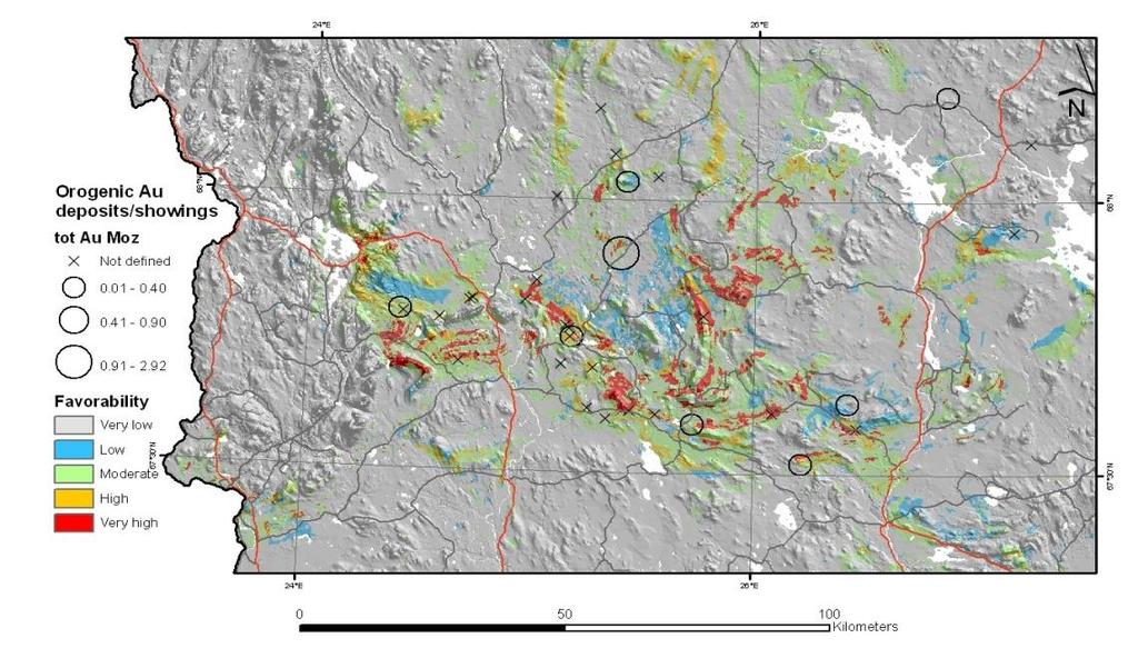 Mineral prospectivity mapping Traditionally based on expert opinions on potential areas for a certain deposit type Digital maps allow quantitative analysis of data and