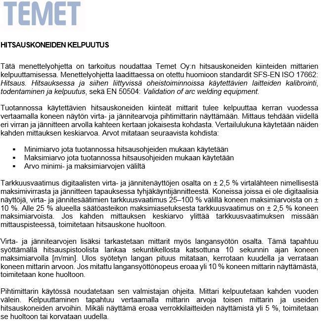 Menettelyohje