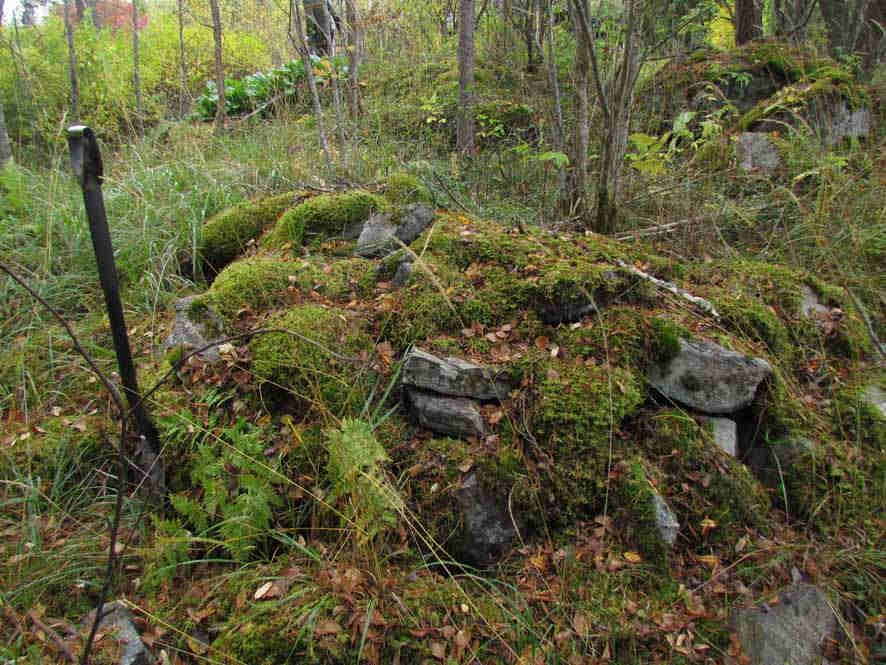 Kuva 17. Kiikkisensalmentie 1:n rajaröykkiö kuvattuna kaakosta. (Kuva: Tampere Pättinniemi 2015: 9) 5. Kiikkisensalmentie 2 Nimi: Kiikkisensalmentie 2 Kunta/kylä/kiinteistö: Laji: Ajoitus: Muinaisj.