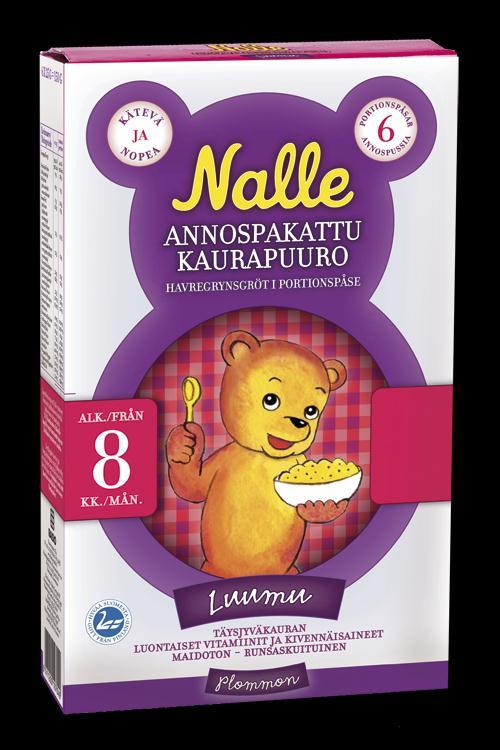 Elintarvike: Pohjois-Eurooppa Brändituotteiden myynti kasvoi Suomessa ja Ruotsissa Elovenan hyvä myynnin kehitys jatkui Nalle-lastentuotteet maistuvat pienille kuluttajille Leipomo- ja