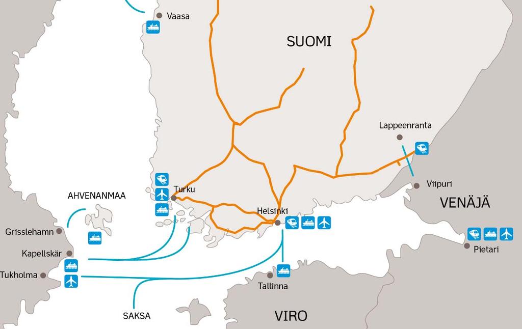 Kasvua kansainväliseen kilpailukykyyn Junayhteys vahvistaa Suomen kansainvälistä houkuttelevuutta sijoittajille ja elinkeinoelämälle.