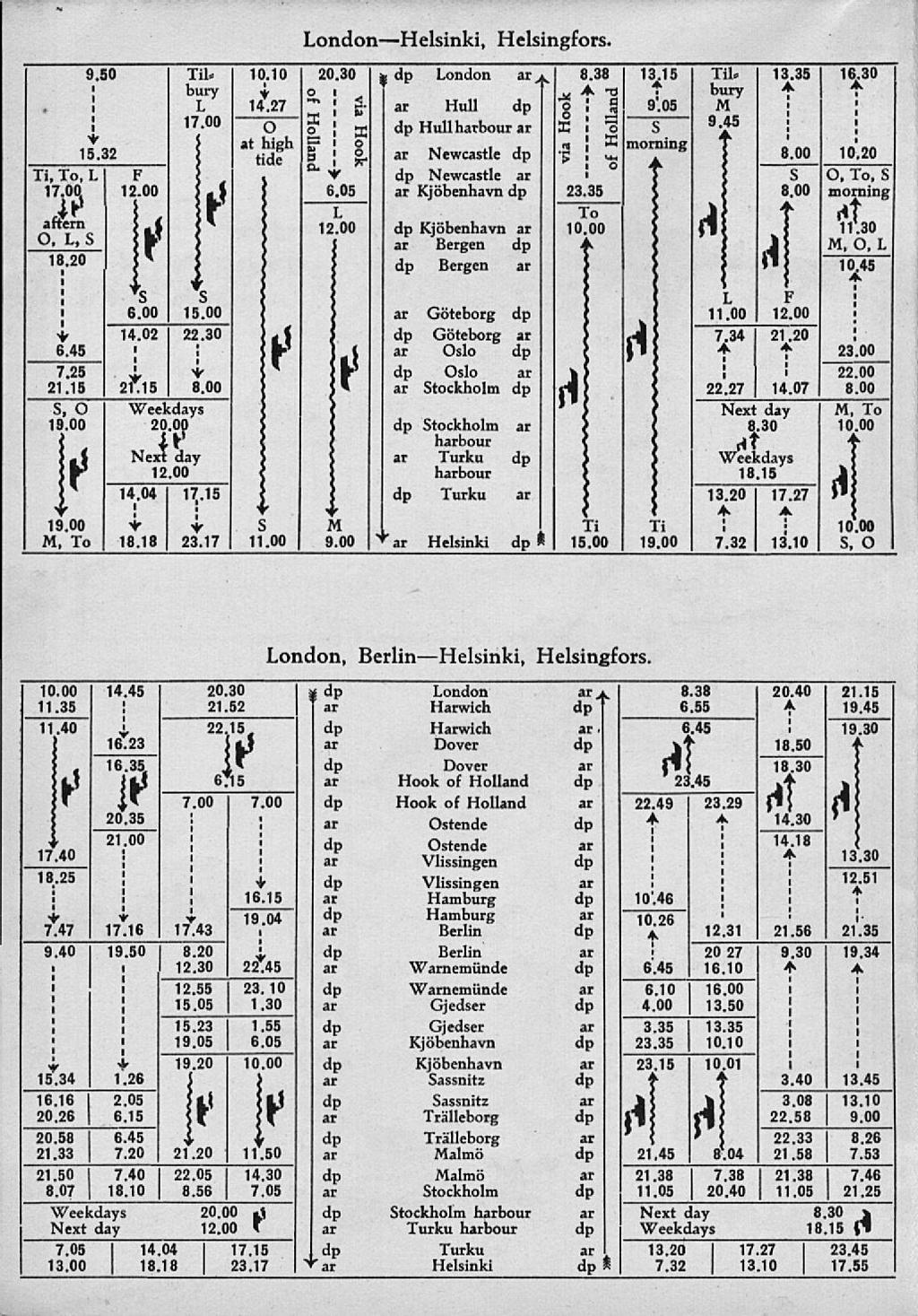 . 16.35 t LondonHelsnk, Helsngfors. 9.50 Tl. 10.10 20.30 London 8.38 bur 13^.15 o L 14.27 * å. 17.00 s I s Hull O Hull hbour I 15.32 T, To, L 17.00 aftern O, L, S 18.20 F t» t» rs "S 6.00 15.00 14.